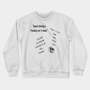 Friendship Set To Music BLK Crewneck Sweatshirt